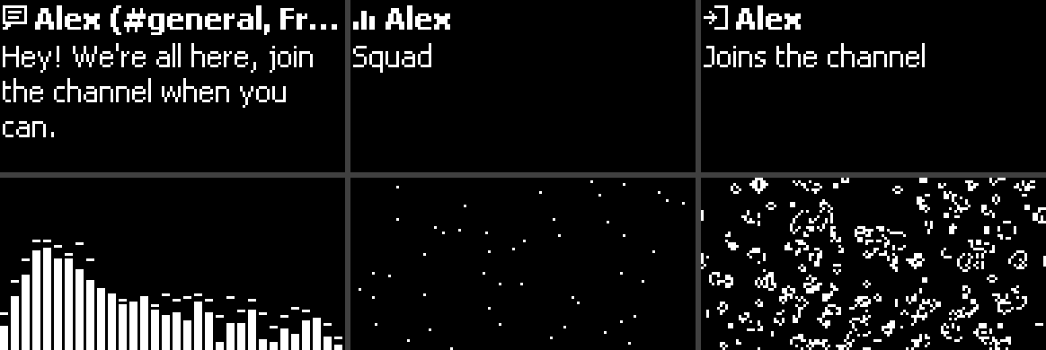 Discord notices, the visualizer and screensavers on the GameDAC display